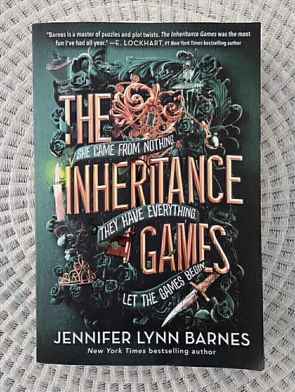 The Inheritance Games by Jennifer Lynn Barnes - Green Cover Paperback